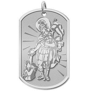 Saint Florian Dog tag Religious Medal  EXCLUSIVE 