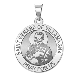 Saint Gerard of Villamagna Religious Round Medal  EXCLUSIVE 