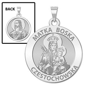 Matka Boska Double Sided Religious Medal  EXCLUSIVE 