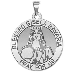 Blessed Gisela Bavaria Round Religious Medal  EXCLUSIVE 