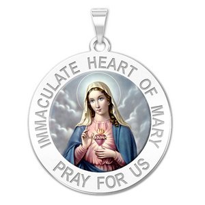 Immaculate Heart of Mary Religious Medal  Color EXCLUSIVE 