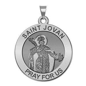 Saint Jovan Round Religious Medal  EXCLUSIVE 