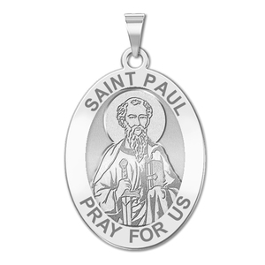 Saint Paul Religious Medal  OVAL  EXCLUSIVE 