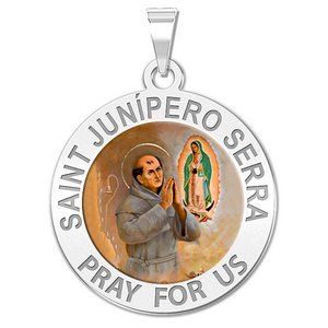 Saint Junipero Serra Religious Color Medal  EXCLUSIVE 