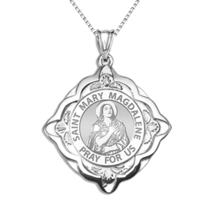 Saint Mary Magdalene Cathedral Round Religious Medal   EXCLUSIVE 