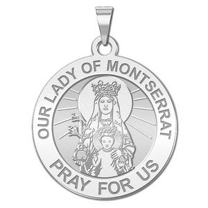 Our Lady of Montserrat Religious  English  Medal   EXCLUSIVE 