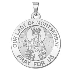 Our Lady of Montserrat Religious  English  Medal   EXCLUSIVE 