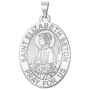 Saint Elizabeth Seton Oval Religious Medal   EXCLUSIVE 