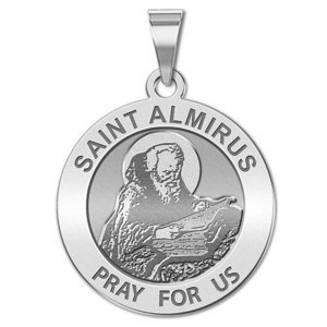 Saint Almirus Round Religious Medal  EXCLUSIVE 