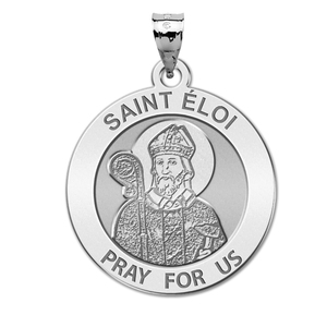 Saint Eloi Round Religious Medal