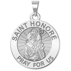 Saint Honore Round Religious Medal  EXCLUSIVE 
