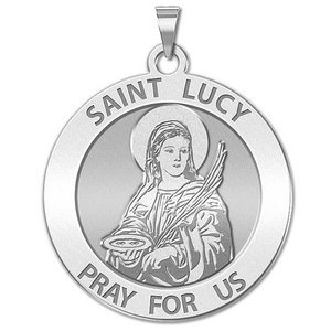 Saint Lucy Religious Medal  EXCLUSIVE 