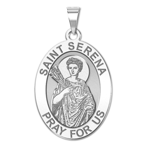 Saint Serena   Oval Religious Medal  EXCLUSIVE 