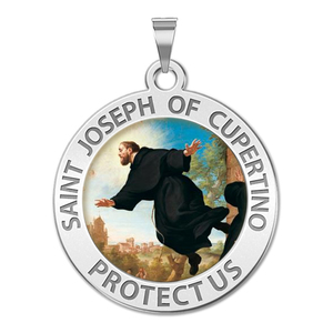 Saint Joseph of Cupertino Religious Medal Color  EXCLUSIVE 