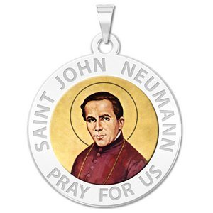 Saint John Neumann Religious Medal  color EXCLUSIVE 