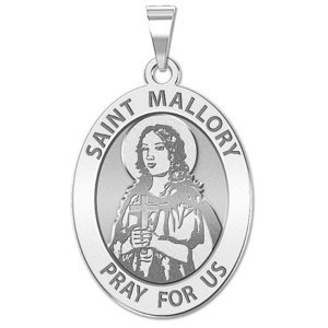 Saint Mallory Oval Religious Medal   EXCLUSIVE 
