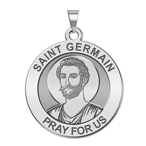 Saint Germain Round Religious Medal  EXCLUSIVE 