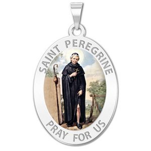 Saint Peregrine   OVAL  Color EXCLUSIVE 