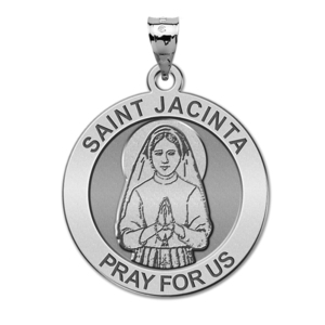 Saint Jacinta Round Religious Medal  EXCLUSIVE 