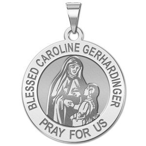 Blessed Caroline Gerhardinger Round Religious Medal  EXCLUSIVE 