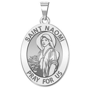 Saint Naomi OVAL Religious Medal   EXCLUSIVE 