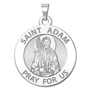 Saint Adam Round Religious Medal    EXCLUSIVE 