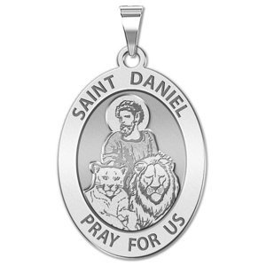 Saint Daniel OVAL Religious Medal   EXCLUSIVE 