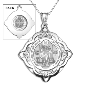 Saint Benedict Jubilee Cathedral Round Religious Medal   EXCLUSIVE 