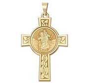 Saint Christopher Cross Religious Medal   EXCLUSIVE 