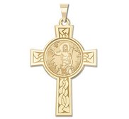 Saint John the Baptist Cross Religious Medal   EXCLUSIVE 