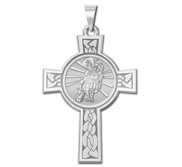 Saint Florian Cross Religious Medal   EXCLUSIVE 