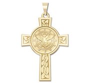 Holy Spirit Cross Religious Medal   EXCLUSIVE 