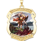 Saint Michael Color Badge  EXCLUSIVE 