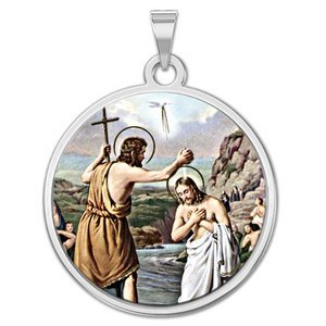 Baptism Religious Medal  Color EXCLUSIVE 
