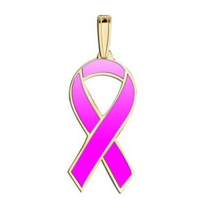 Awareness Ribbon Hot Pink Color Charm