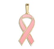 Awareness Ribbon  Breast Cancer  Pink Color Charm