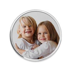 Stainless Steel Photo Engraved Round Disc Coin