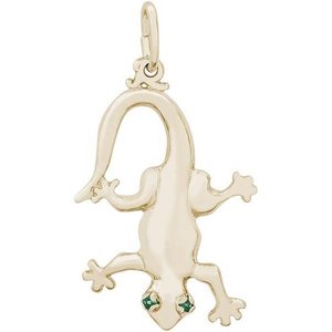 Gecko w  Stones Charm