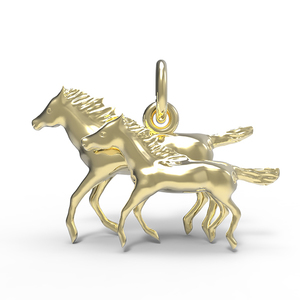 Horse And Colt Charm