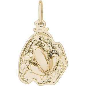Frog On Lily Pad Charm