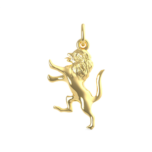 Ramped Lion Charm