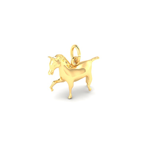 Extended Trot Horse Charm