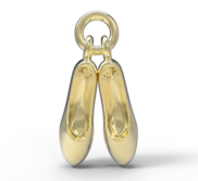 Pair of Ballet Shoes Accent Charm 0448 
