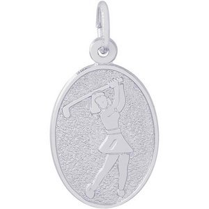 FEMALE GOLFER ENGRAVABLE