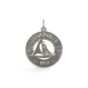 Annapolis MD Sailboat Ring Charm Style 5159 