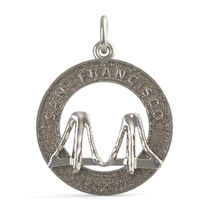 San Francisco Bridge Ring Charm Engravable