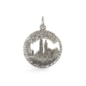Atlanta Skyline Open Rope Disc Charm 3729 