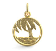Beach Palm Tree Charm 2343 
