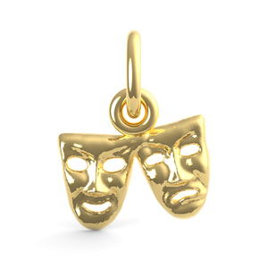 Comedy   Tragedy Masks Charm 2123 
