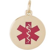 MEDICAL SYMBOL RED PAINT ENGRAVABLE